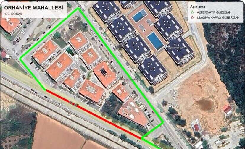 Menteşe’de Orhaniye Mahallesi 170 No’lu Sokak Trafiğe Kapatılıyor 1